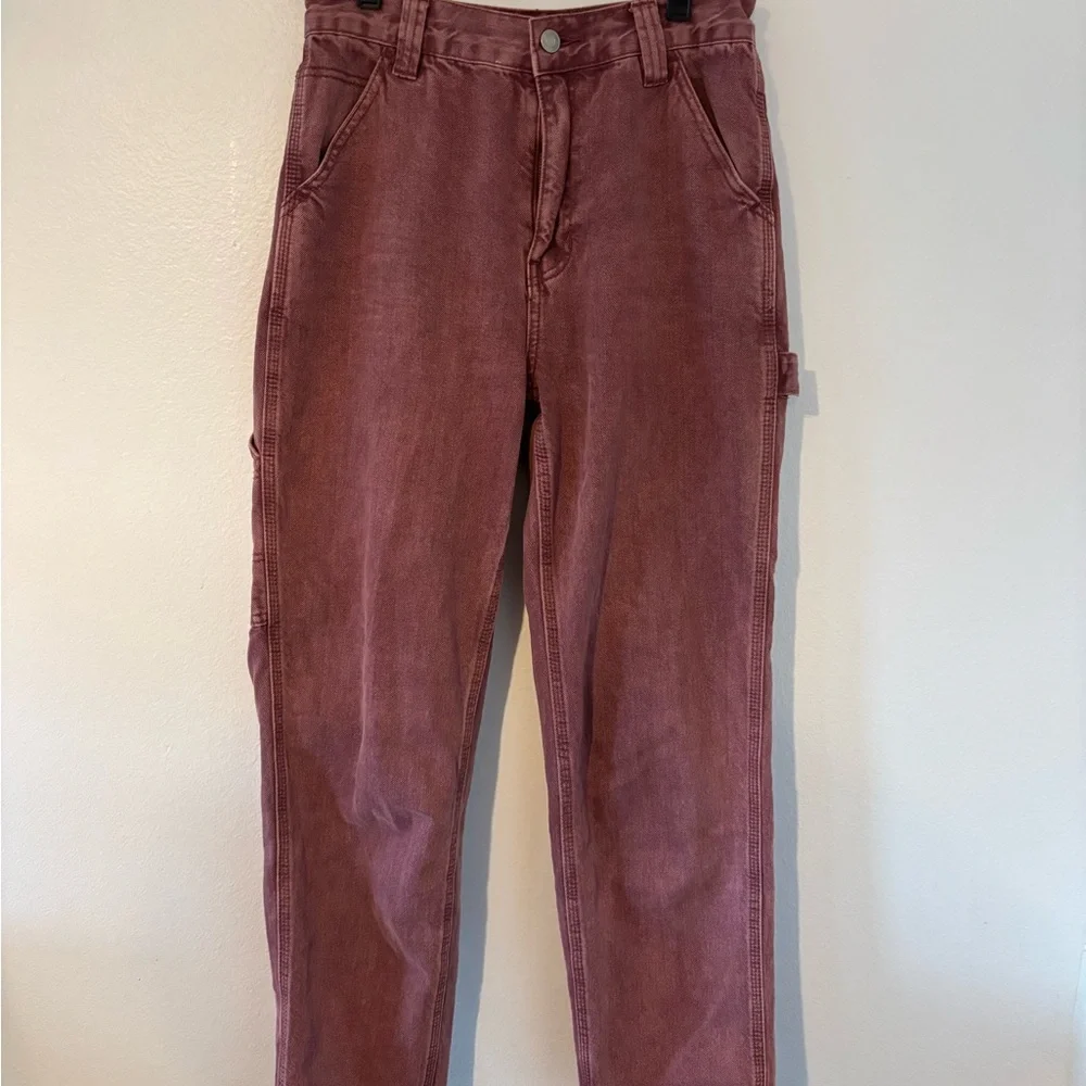 PacSun Dusty Rose Denim Pants - Picture 4 of 9
